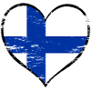 Finland heart flag used