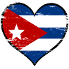 Cuba heart flag used