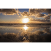 Sunset beach Søndervig in Denmark