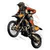 Motocross Sprungfahrer