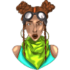 Aventurière goggles néon