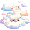 Cloud lamb in dream light