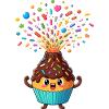 Kunterbunte Cupcake-Explosion