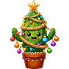 Kaktus Weihnachtsbaum Lächelkunst