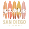 California San Diego Palmen Surf
