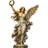 Engelstatue mit Lorbeerkranz