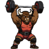 Conception d’impression Taurus Power Strongman