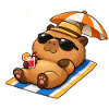 Capybara en vacances