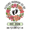 Werdende Mutter 2026 Fuß Babyblumen