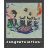 Une soirée pizza rétro Alien Corgi Œuvre d’art surréaliste