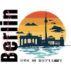 Berlin Skyline Retro Sunset
