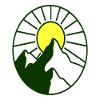 Sunrise over mountain range