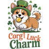 Porte-bonheur Corgi pour la Saint-Patrick