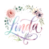 Linda Flower Name Aquarelle