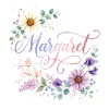 Margaret Blossom Wreath Lettering