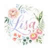 Lisa Flower Wreath Name Design