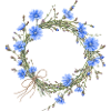 (Außer)gewöhnlicher Wegwartenkranz Blumenmotiv