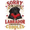 Black Labrador Cuddles Shirt
