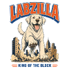 White Labzilla Labrador Shirt