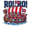 Norwegische Wikingerboot-Fanrallye