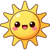 Kawaii Sonne Sommer Urlaub Geschenk