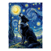 Sternennacht Border Collie Sheepdog-Kunst