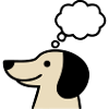 Hund Dackel Sprechblase Hundemama Gassi