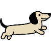 Dachshund Dog Running Dog Owner Walk