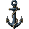 Nautical Anchor Rope Motif