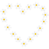 Conception de cœur marguerite