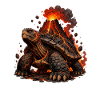 Volcanic Lava Turtle