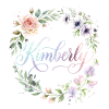 Kimberly Floral Script Monogram