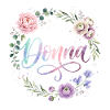 Donna : Couronne de fleurs pastel