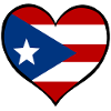 Puerto Rico Heart Flag