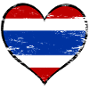 Thailand Heart Flag used