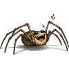 Créature araignée rieuse