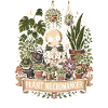 Plant Necromancer Skeleton Houseplant Goth