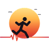 Sunset Runner Silhouette