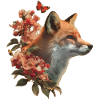 Fuchs mit Schmetterling