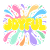 Freudiger Burst Psychedelischer Spritzer