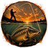 Karpfenfischen an der Oberfläche