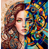 Nature Meets Geometry – Half-Portrait