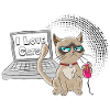 Lustige Katzen-Computer-Desktop-Maus