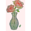 Rosensplitter mit Bleistift