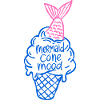 Mermaid Cone Mood Doodle