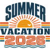 Summer Vacation 2026 Retro Design