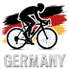 Radfahrer Deutschland Flagge