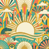Sunrise City Pattern