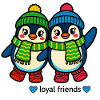 Two penguins – loyal winter friends
