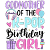 Marraine de la fille d’anniversaire K-Pop